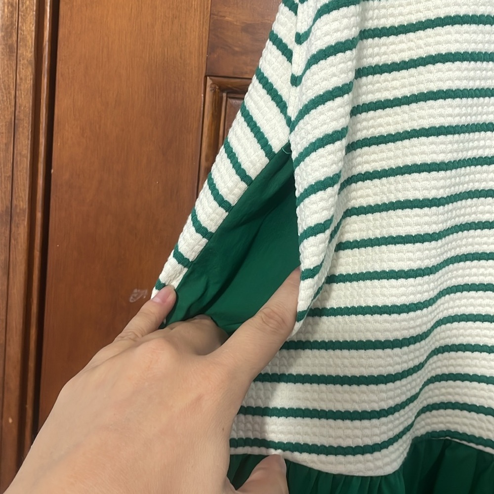 Strut & Bolt | Striped Green & White Dress - Picture 7 of 7